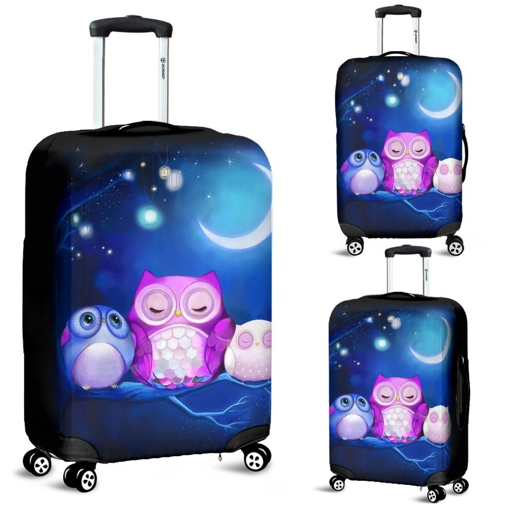 Owl Cute Night Luggage Covers