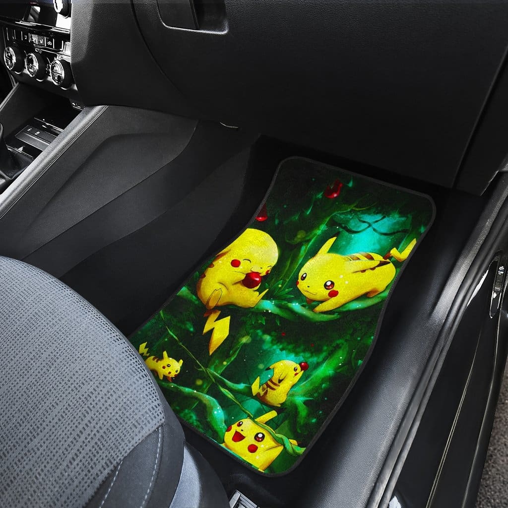 Pikachu Front And Back Car Mats 2 (Set Of 4)