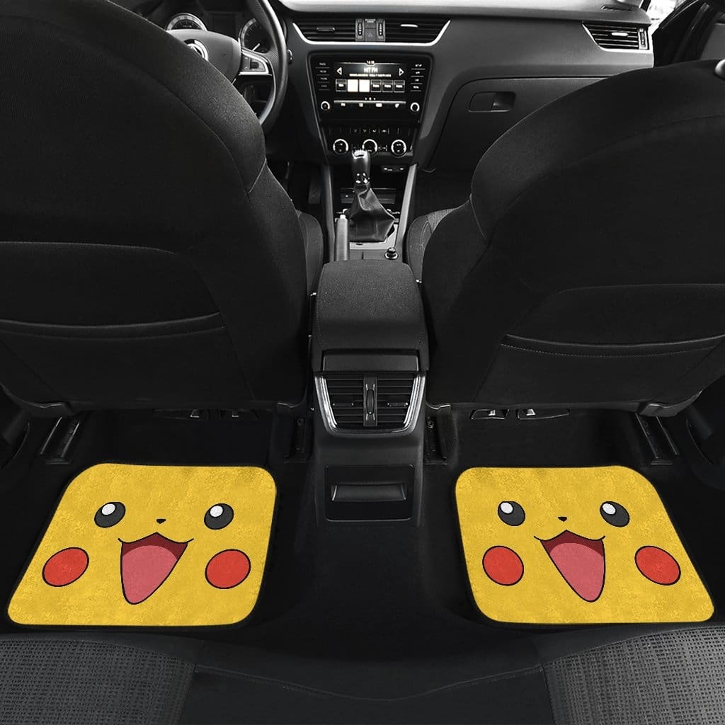 Pikachu Front And Back Car Mats (Set Of 4)