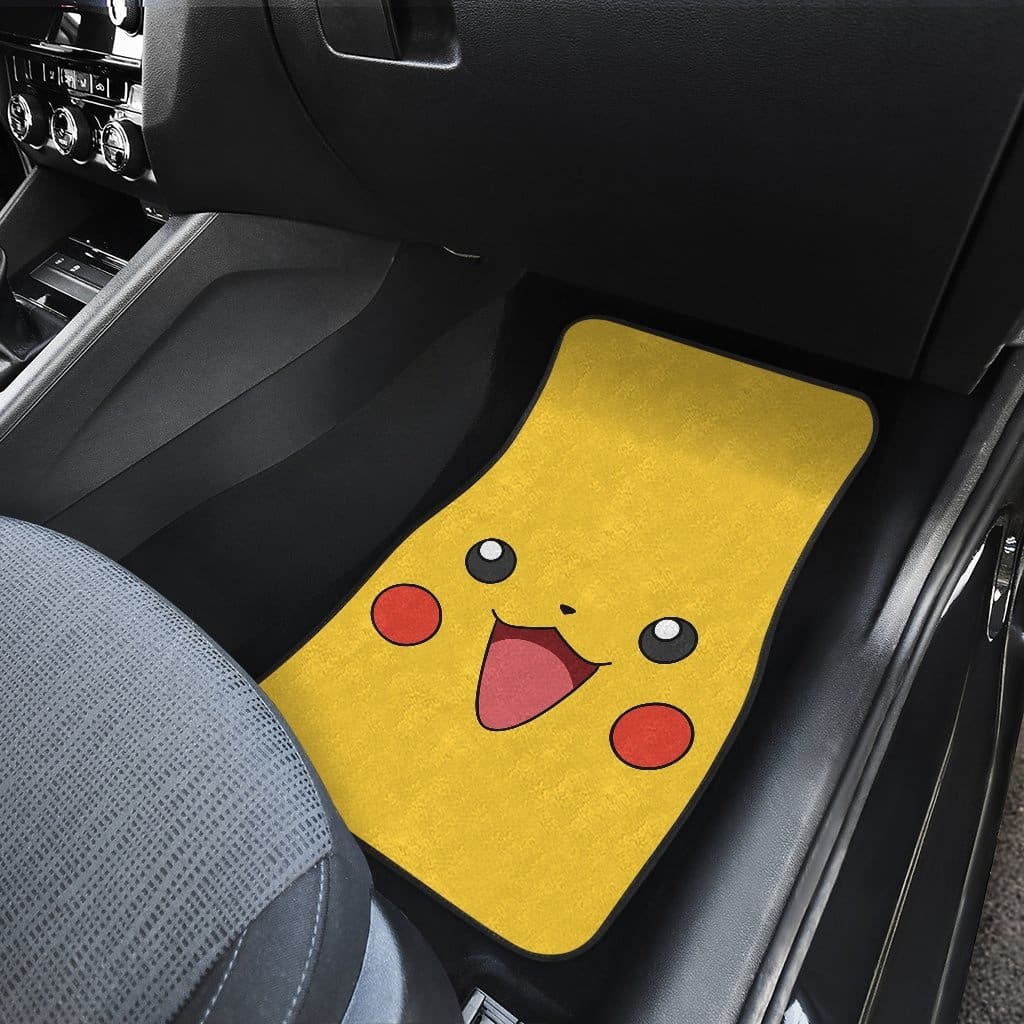 Pikachu Front And Back Car Mats (Set Of 4)