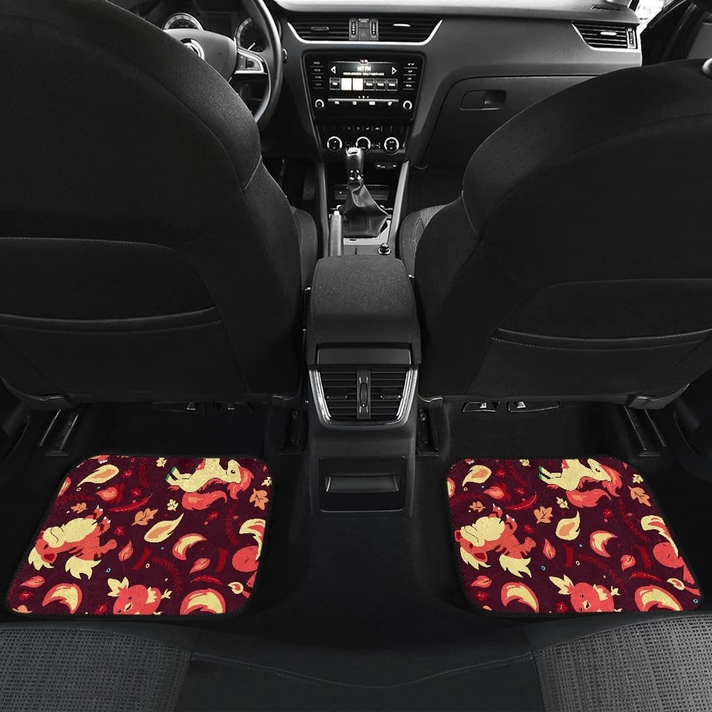 Pokemon Fire Front And Back Car Mats (Set Of 4)