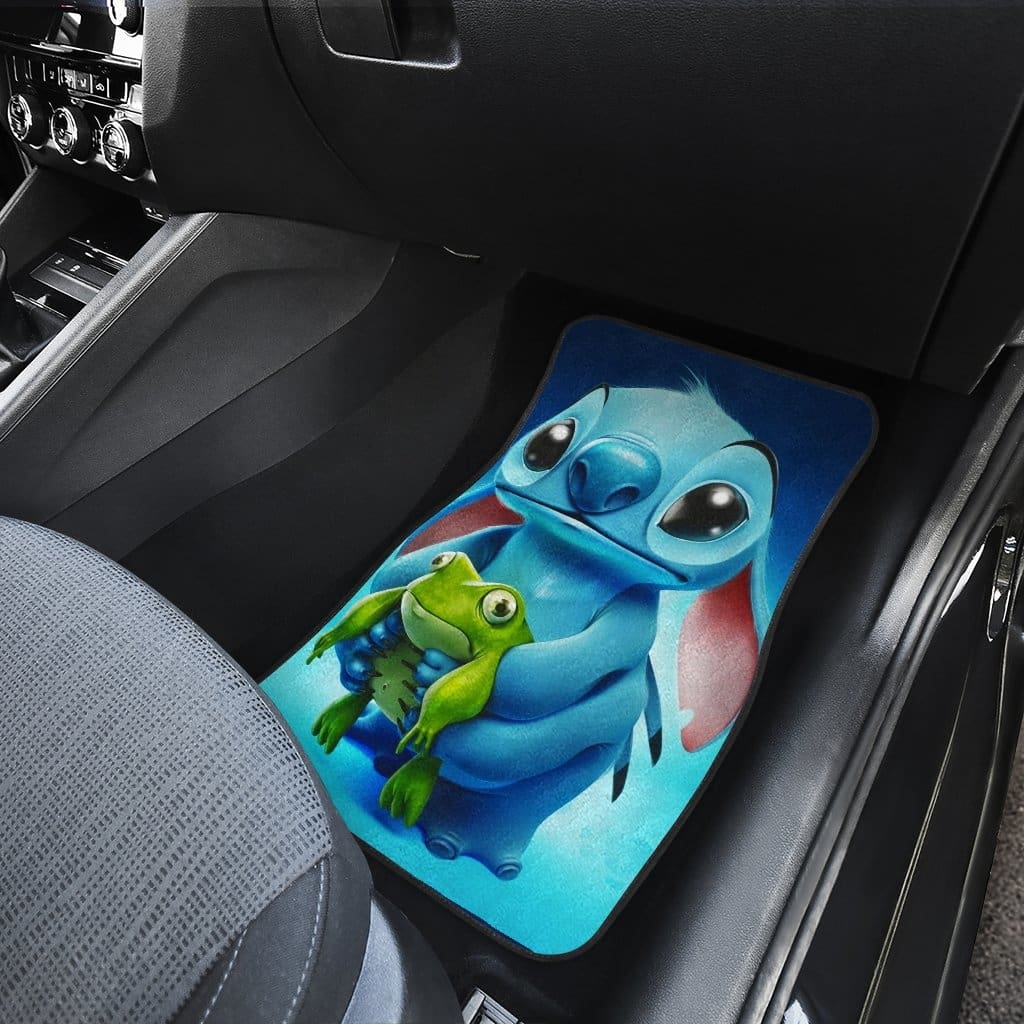 Stitch Front And Back Car Mats (Set Of 4)