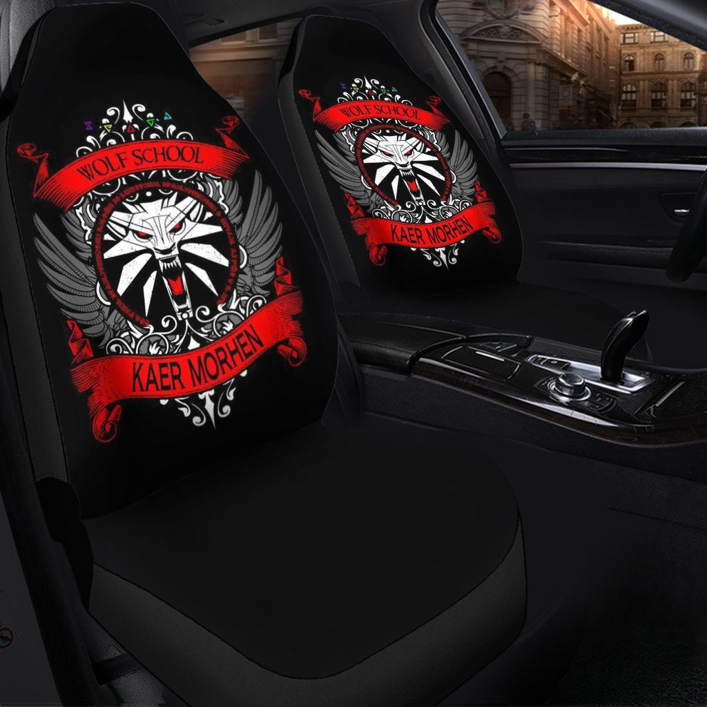 The Witcher Wolf Car Seat Covers Amazing Best Gift Idea