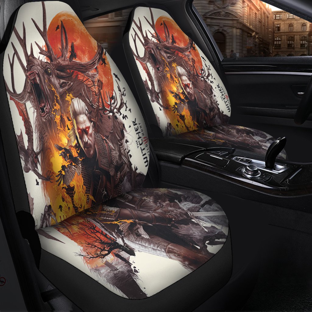 The Witcher 3 Wild Hunt Car Seat Covers Amazing Best Gift Idea