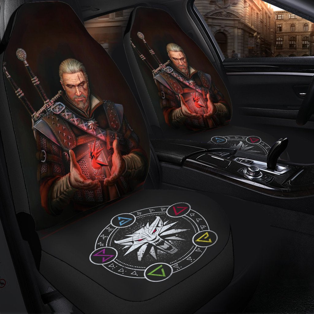 The Witcher Hunt Car Seat Covers Amazing Best Gift Idea