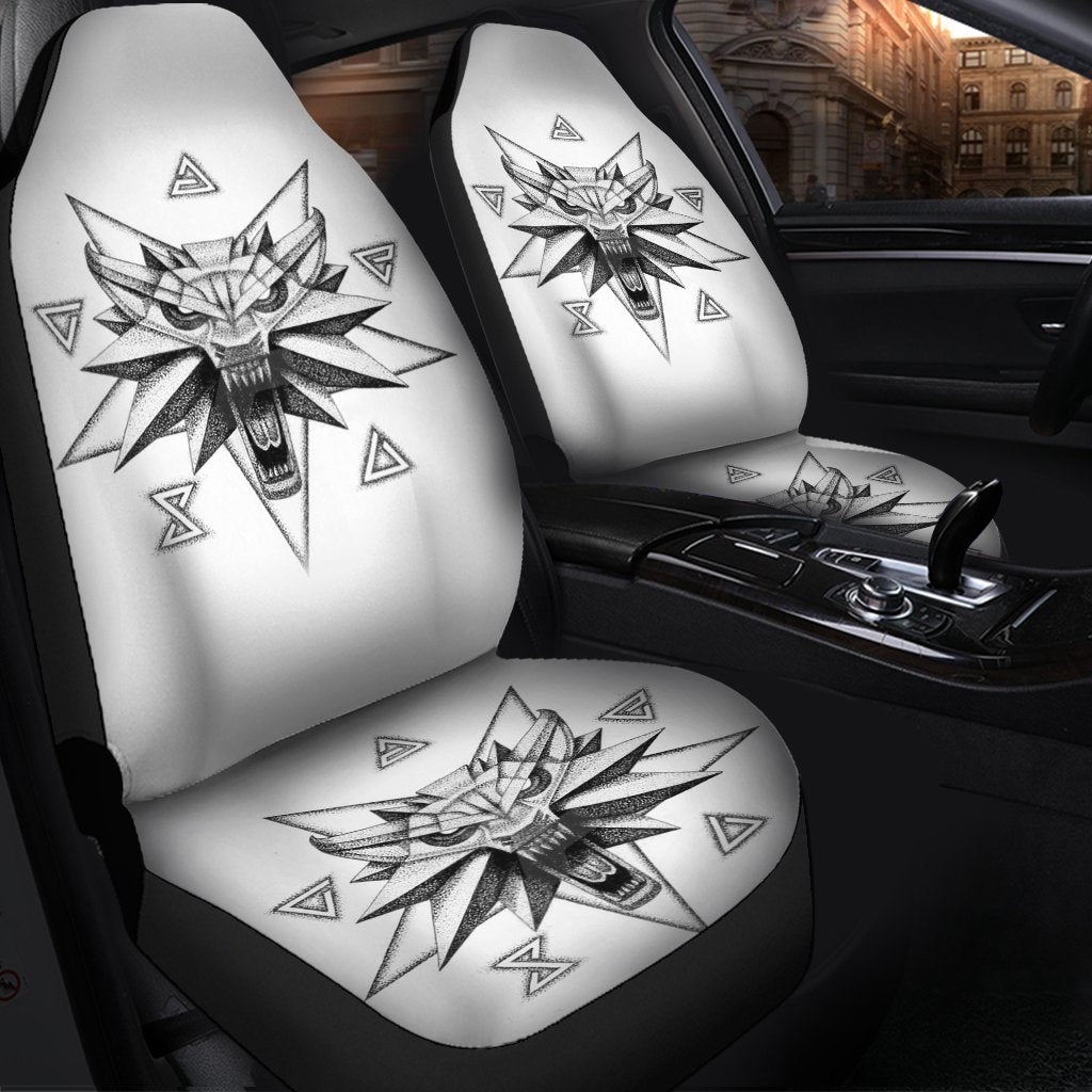 The Witcher Symbol Car Seat Covers Amazing Best Gift Idea