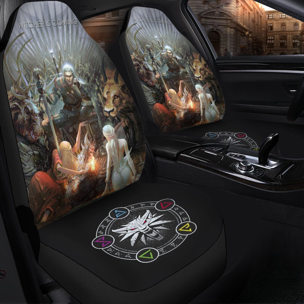 Witcher Is Comming Car Seat Covers Amazing Best Gift Idea